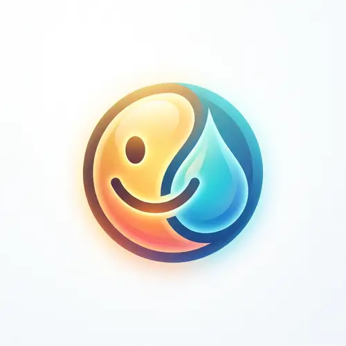 Iconic Blend Logo Design - Emotions of Life in Harmony