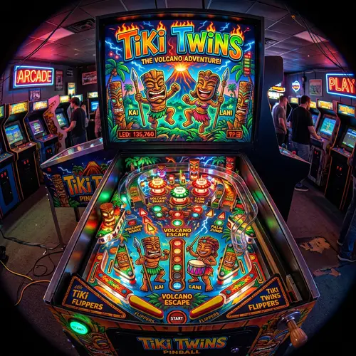 Tiki Twins Pinball Machine: Vibrant Retro Arcade Fun