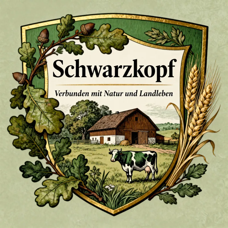Schwarzkopf Family Crest - Embrace Nature's Heritage