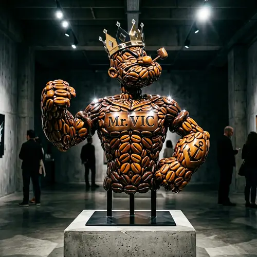 Modern Abstract Art: Mr. VIC Inspired by Popeye