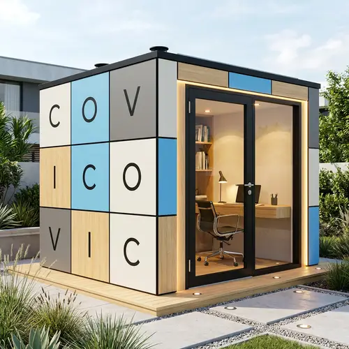 Modern Pod Office Design: Rubik’s Cube Style