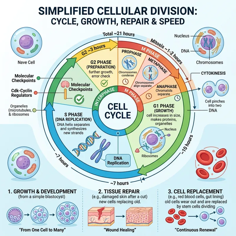 Cellular Dynamics: Growth, Development, Repair & Molecular Events