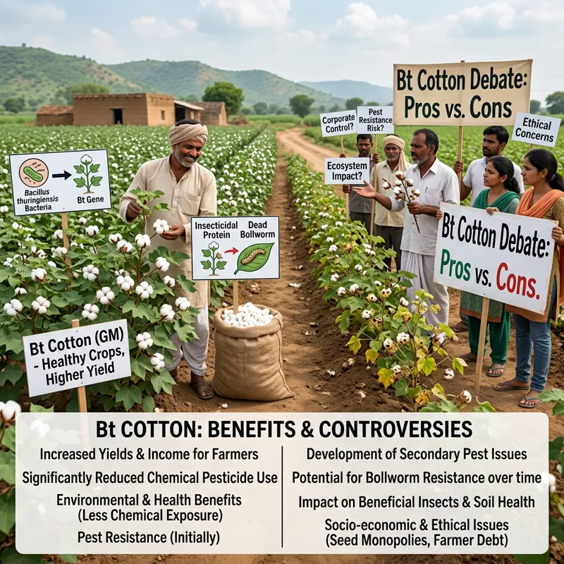 Bt Cotton: Sustainable Farming Impact and Ethical Controversies