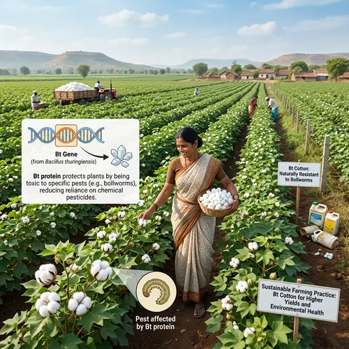 Bt Cotton: Sustainable Farming Solution with Reduced Pesticides | Image