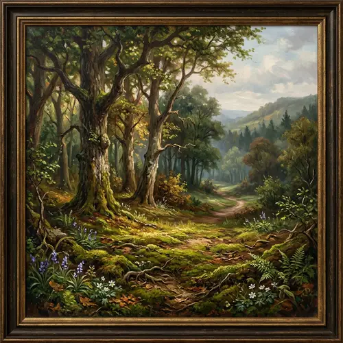 Oil Painting Background for Animal Displays