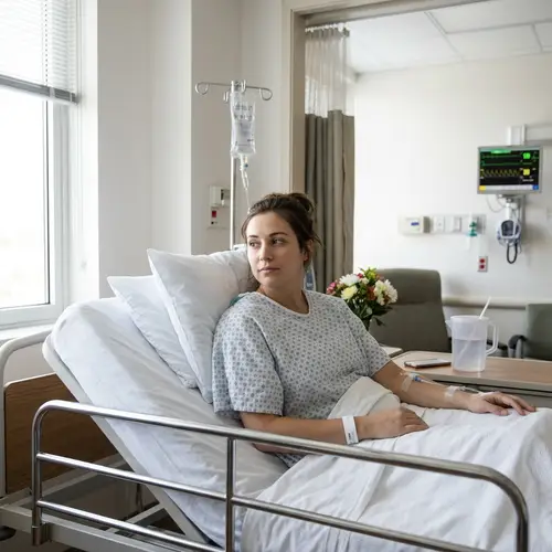 Recovering in the Hospital Bed