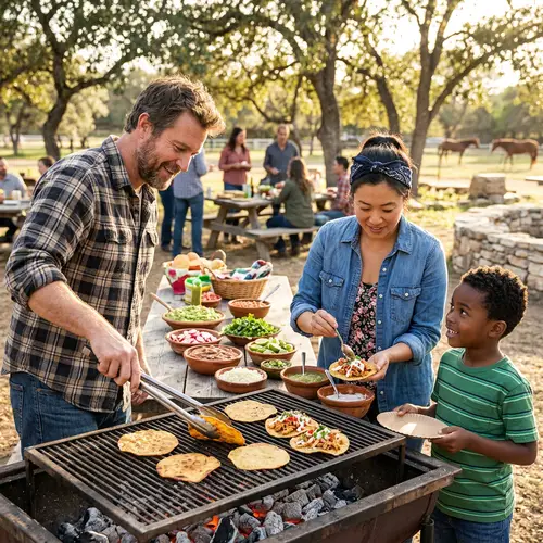 Rustic Homemade Tostadas | Cooking Diversity Outdoor Scene