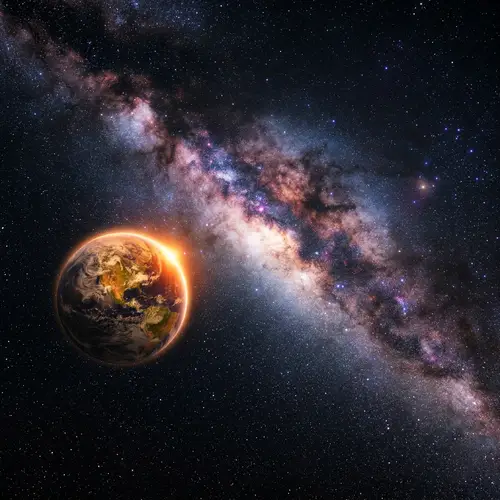 Explore the Beauty of the Milky Way and a Distant Planet