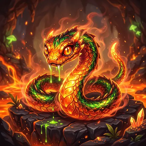 Snake Fire Poison Pokemon Starter - Concept Art & Design Ideas