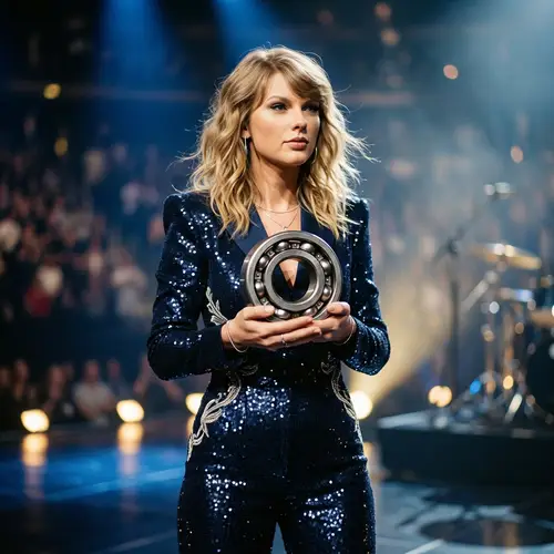 Resilience and Strength: Iconic Female Figure Holding a Bearing