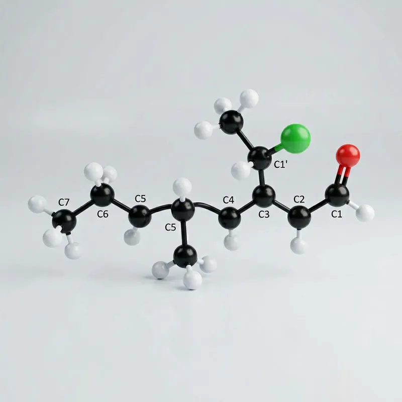 2-(1-Chloroethyl)-5-Methylheptanal Structure Analysis