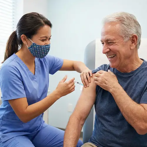 Nurse Enjoying Giving an Injection