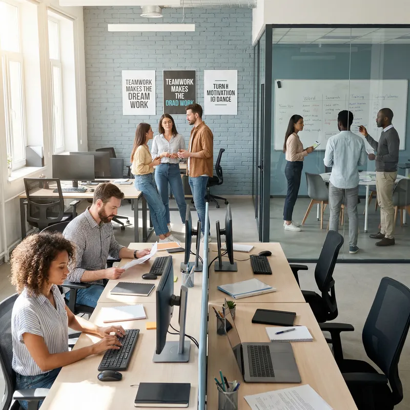 Diverse Team Collaboration in a Dynamic Office Environment