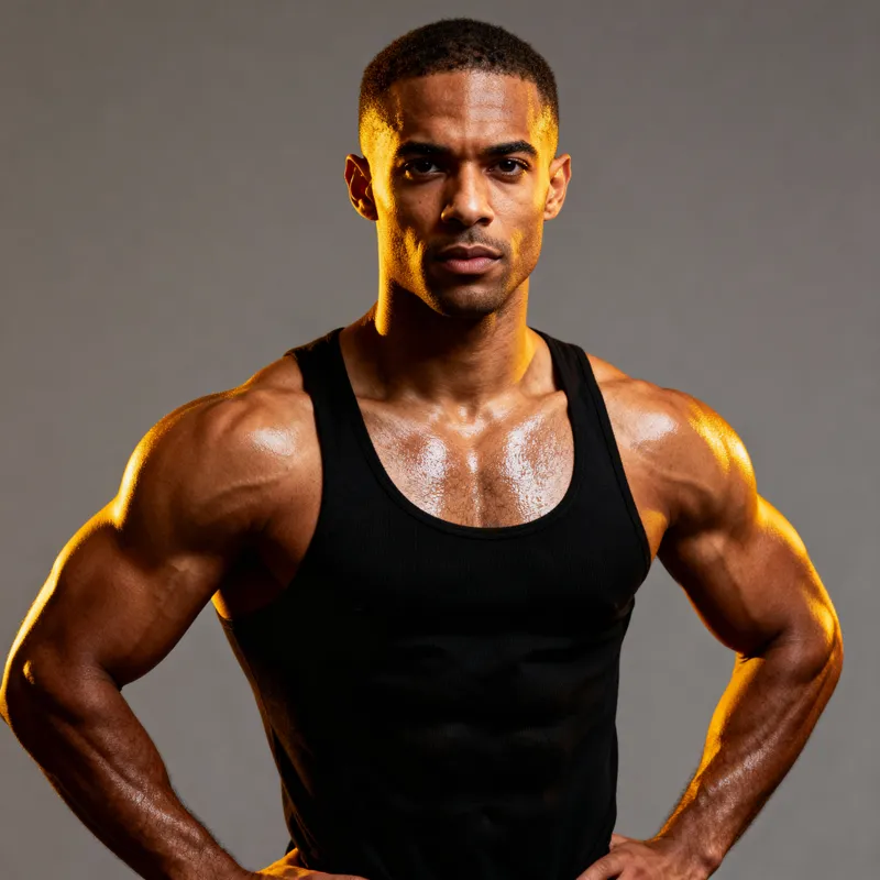 Powerful Muscular Mulatto Man - Fitness Inspiration