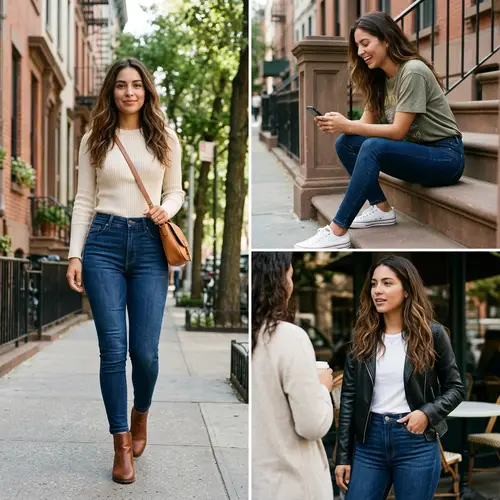 Jadeline Fernandez in Stylish Skinny Jeans