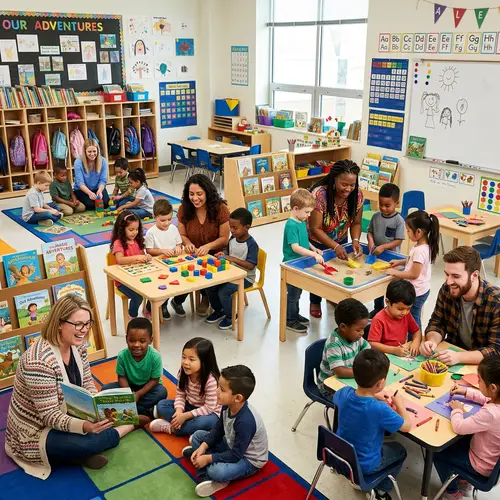 Diverse Classroom Activities with Five Teachers