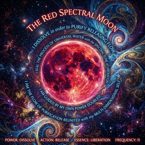 Fractal Art: Red Spectral Moon Creation