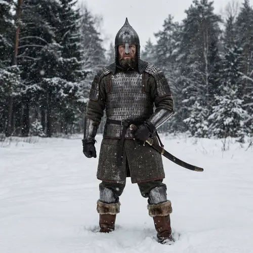 Powerful Russian Warrior from Middle Ages: A Glimpse of Gladiatorial Spirit
