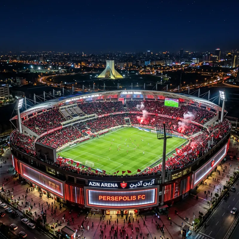Luxury Persepolis FC Stadium - 40,000 Capacity
