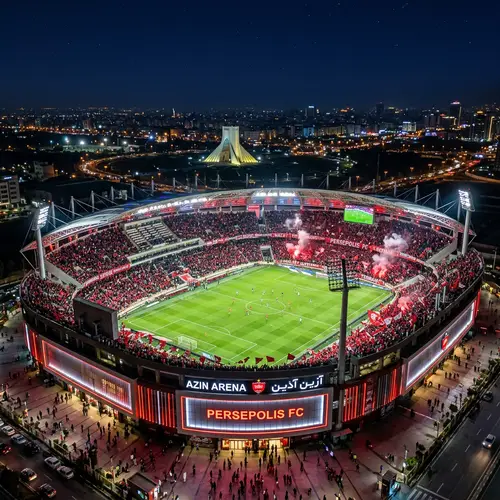 Luxury Persepolis FC Stadium - 40,000 Capacity
