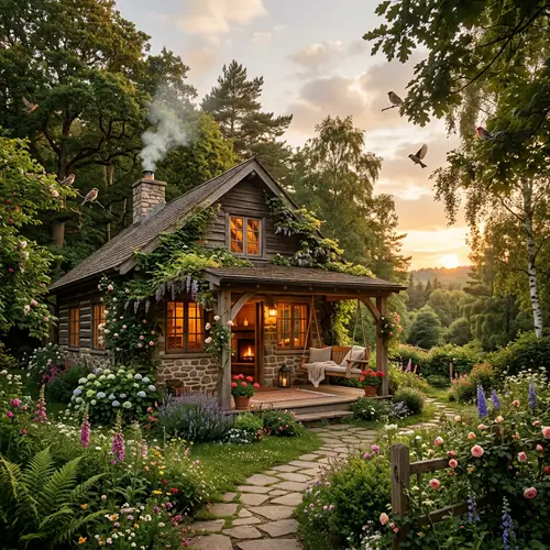 Serene Home in Nature's Embrace