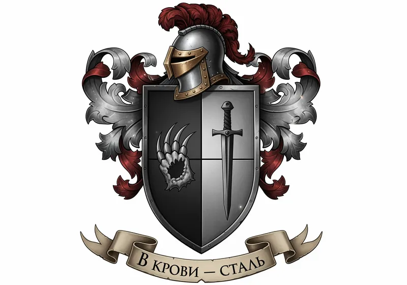 Blackford Family Heraldic Crest - The Elder Scrolls Style