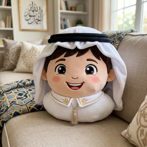 Cheerful Emirati Boy Plush Toy - Authentic & Cozy