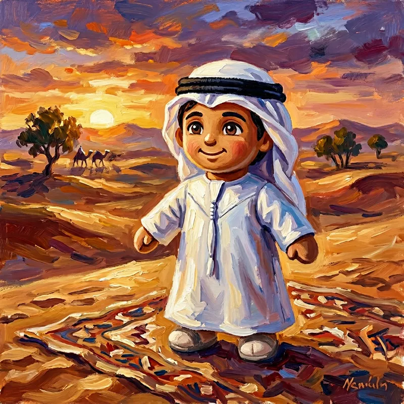 Emirati Boy Plush Toy: Celebrate Tradition