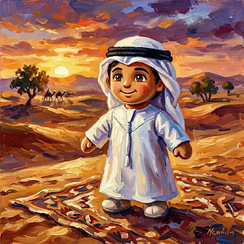 Emirati Boy Plush Toy: Celebrate Tradition