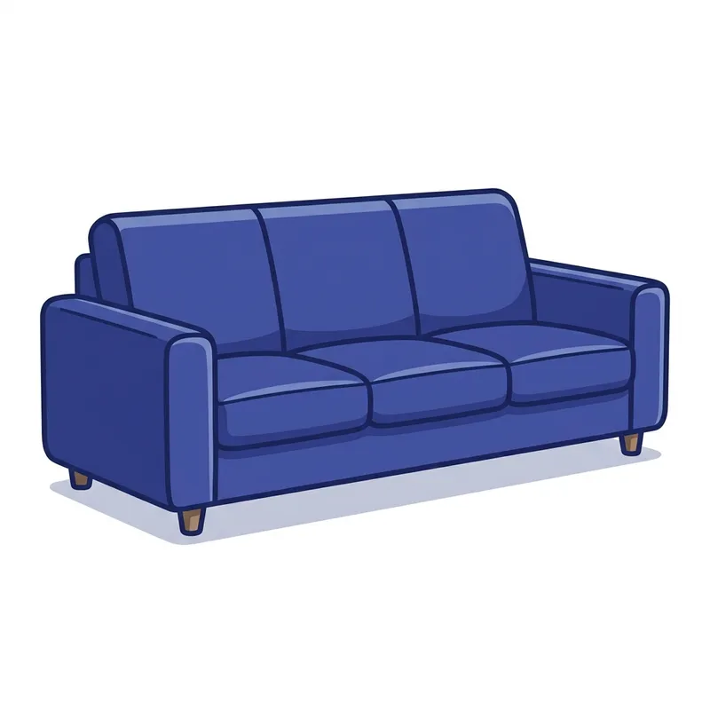 Sofa Icon in #3b388eb for cvg Format