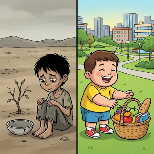 Thematic Memes on Poverty: Real Situation and Solutions