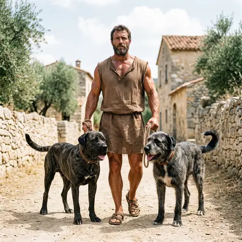 Saint Lazarus with Strong Muscles and Guardian Dogs