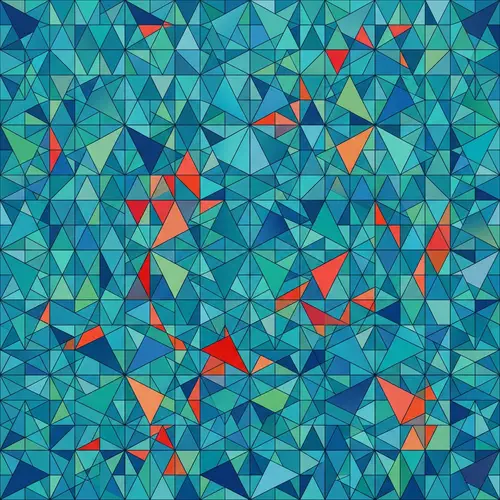 Geometric Tessellated Triangles | Abstract Pattern Design