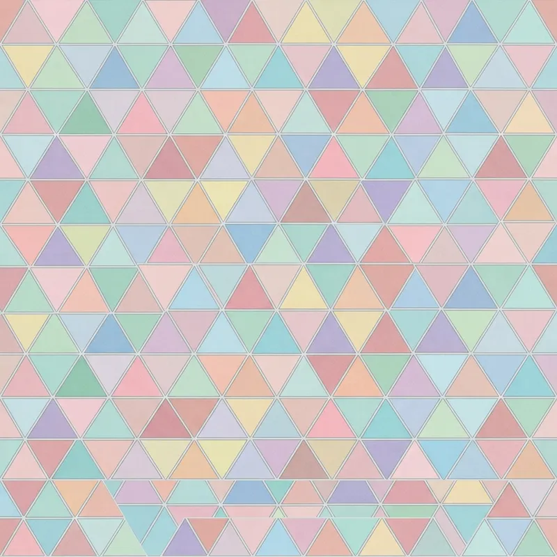 Tranquil Pastel Triangles | Seamless Geometric Pattern