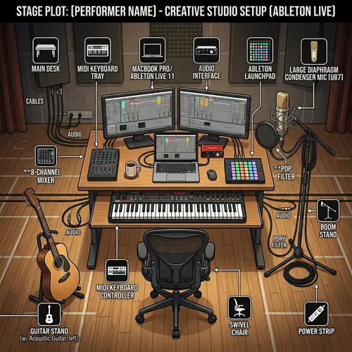 Creative Stage Plot for Musical Productions