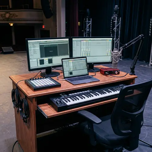 Creative Stage Plot for Music Production Setup
