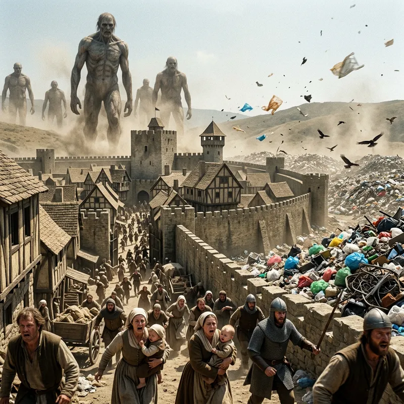 Attack on Titan: Fantasy vs. Reality in a Medieval Town