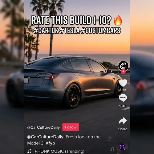 Stylish Car Exterior Visualization on TikTok