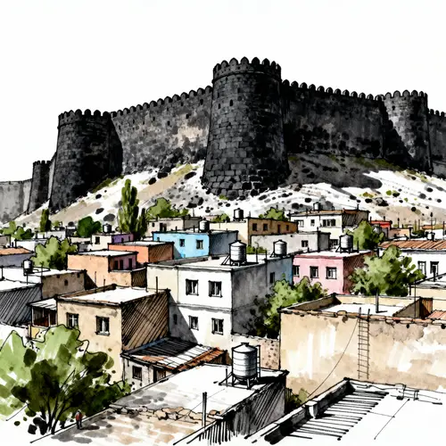 Diyarbakır's Ancient City Walls Urban Sketch