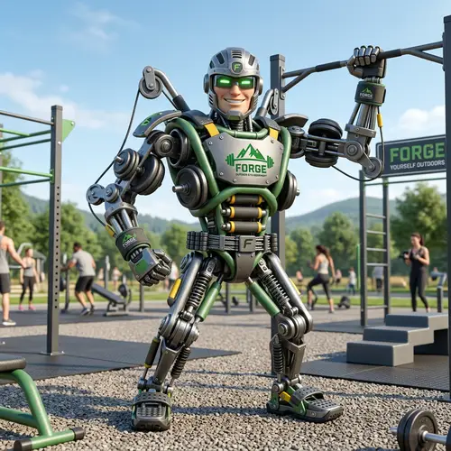 Unique Gym Equipment Mascot Design for Brand Growth