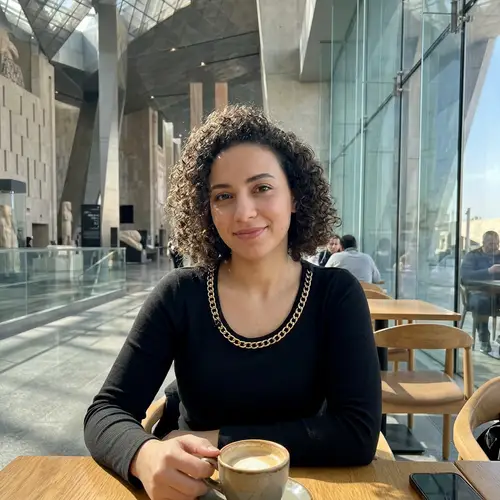 Influencer Style at Grand Egyptian Museum Café
