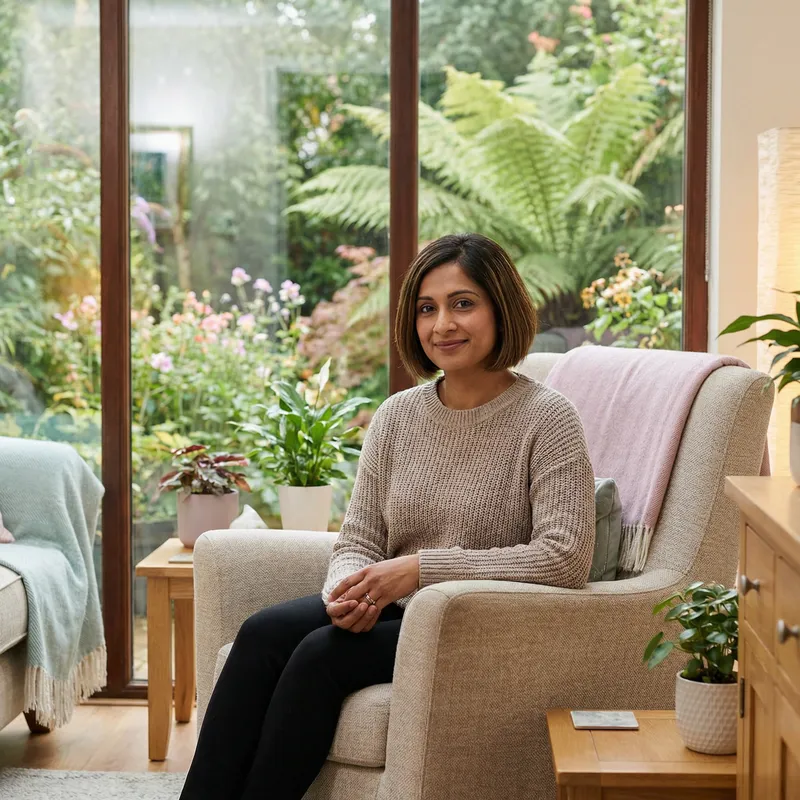 Healing Therapy Room with Compassionate Presence | Mental Health Focus