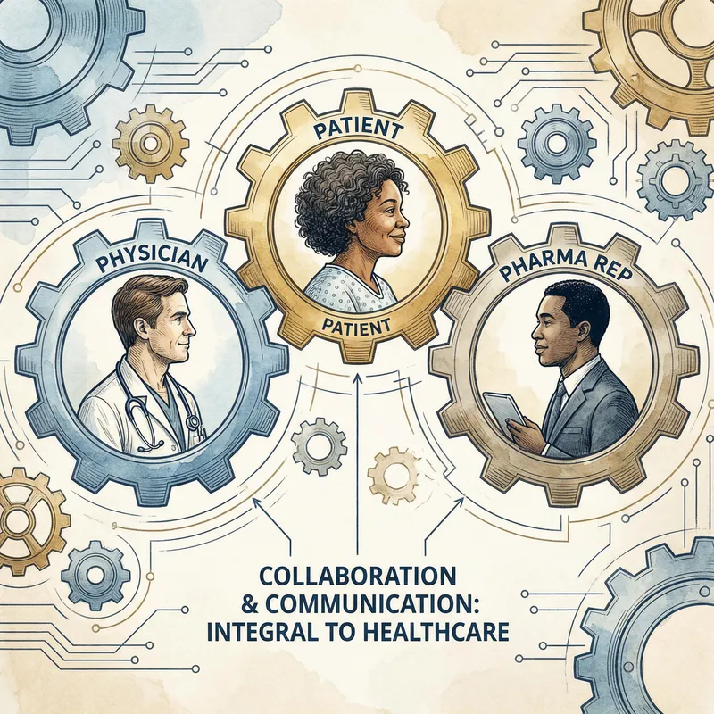 Collaboration Among Doctors, Patients & Pharma Reps in Healthcare