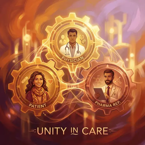 Interconnectivity in Healthcare Industry Artwork