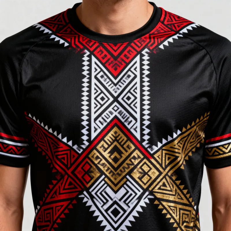 Black Tribal Patik Jersey - Unique Design