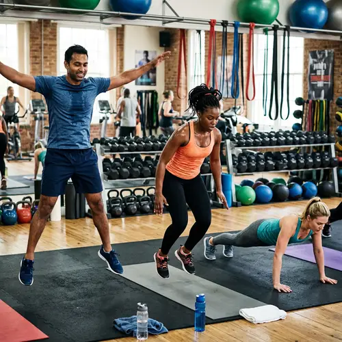 Energetic Workouts: Diverse Fitness in Action