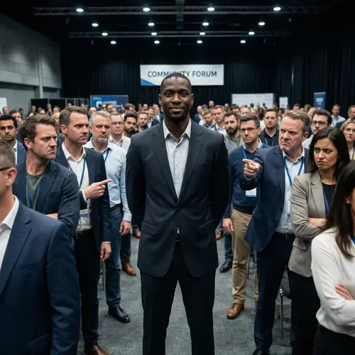 Man Stands Alone in Confidence Amid Criticism