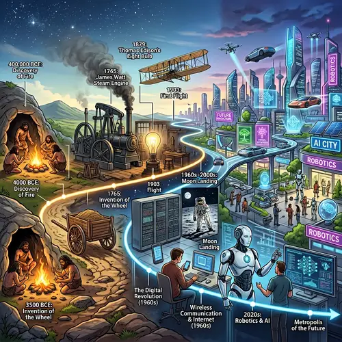 Evolution of Technology: From Fire to AI Innovations