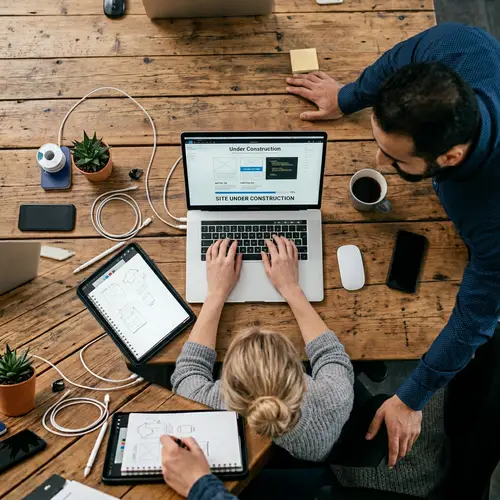 Website Under Construction: Collaborative Design Scene