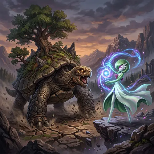 Torterra vs Gardevoir: Epic Fantasy Showdown